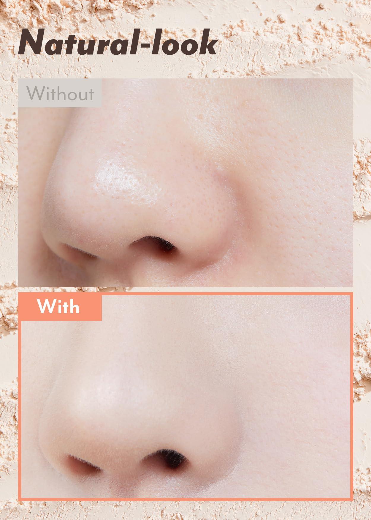 I\'M MEME I\'M MEME Fair-Light Setting Powder - Tone Up Pact with Puff, 0.35 Oz + Compact - Tone-up Pact, 0.35 Oz Bundle