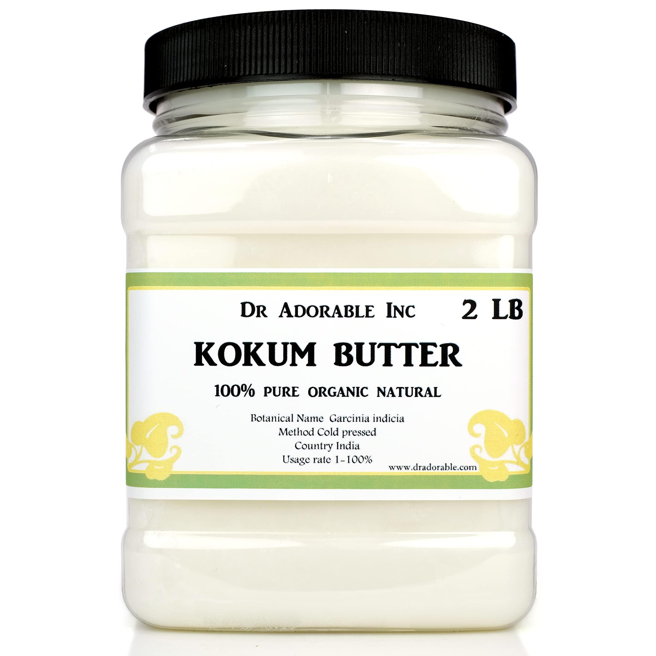 Dr Adorable Dr Adorabale - 2 lb - Kokum Butter - Raw 100% Pure Natural Premium Organic