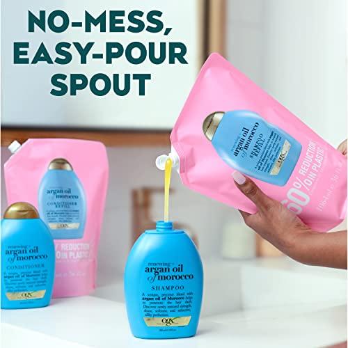 OGX OGX Renewing + Argan Oil of Morocco Conditioner Refill Pouch for Strong Healthy-Looking Hair, 36 Fl Oz