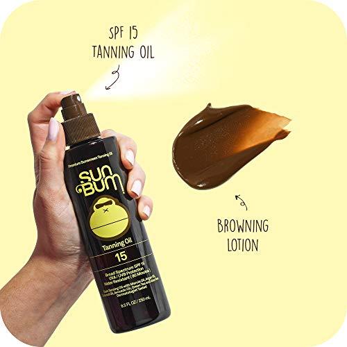 Sun Bum Sun Bum Sun Bum Browning Lotion and Spf 15 Tanning Oil Vegan and Reef Friendly (octinoxate & Oxybenzone Free) Sun Tanning Cream and Oil With Aloe Vera