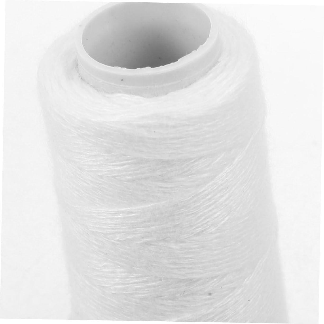 Hemoton Hemoton 5 Rolls Face Puller Hair Threading Tool Thread Threading Machine Thread Hair Removal Machine Thread Hair Epilator Thread Eyebrow Threading Thread Cotton Thread White