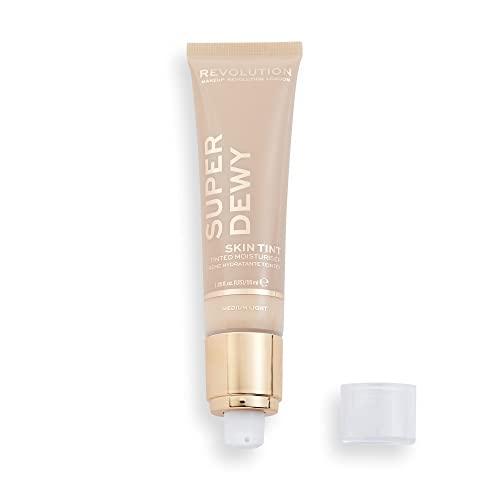 Makeup Revolution Makeup Revolution, Superdewy Tinted Moisturiser, Light Coverage, Dewy Finish, Medium Light, 1.85 fl. Oz.
