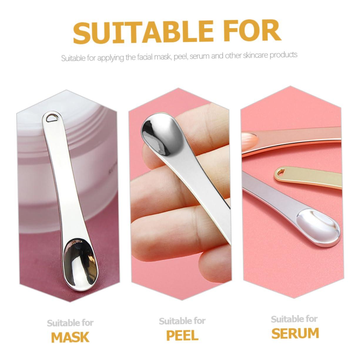 KOMBIUDA KOMBIUDA 5pcs Mini Cosmetic Spatulas Eye Cream for Skincare Skin Spatula Tools for Creams and Masks Makeup Spatula Set Precision Application Spoons