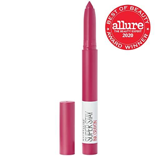 Maybelline New York Maybelline SuperStay Ink Crayon Matte Longwear Lipstick With Built-in Sharpener, Treat Yourself, 0.04 Ounce
