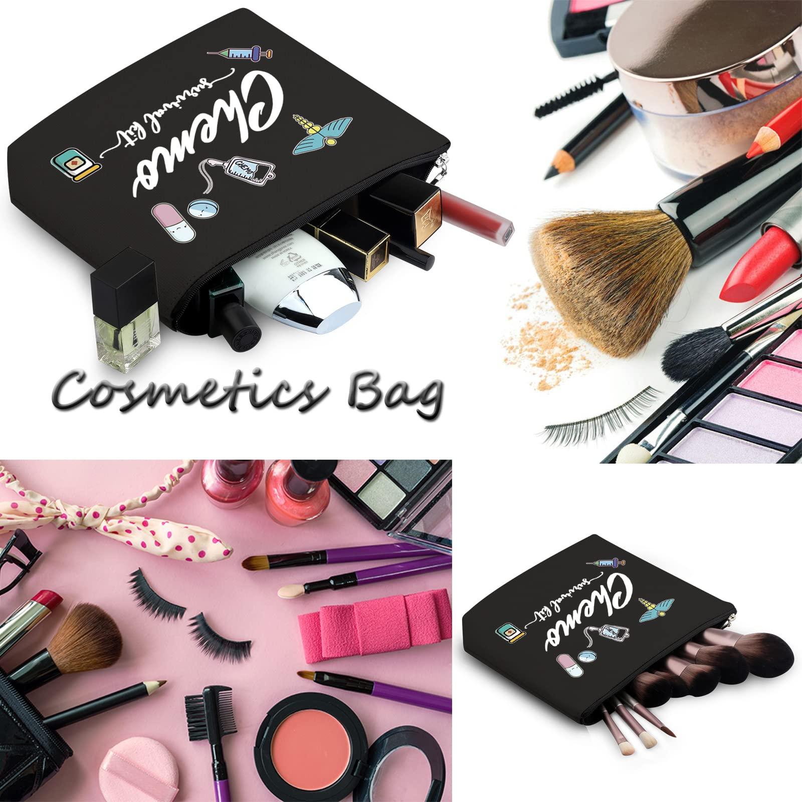 WCGXKO WCGXKO Chemo Care Package for Women Chemo Survival Kit Chemotherapy Treatment Zipper Pouch Bag (survival kit Chemo black)