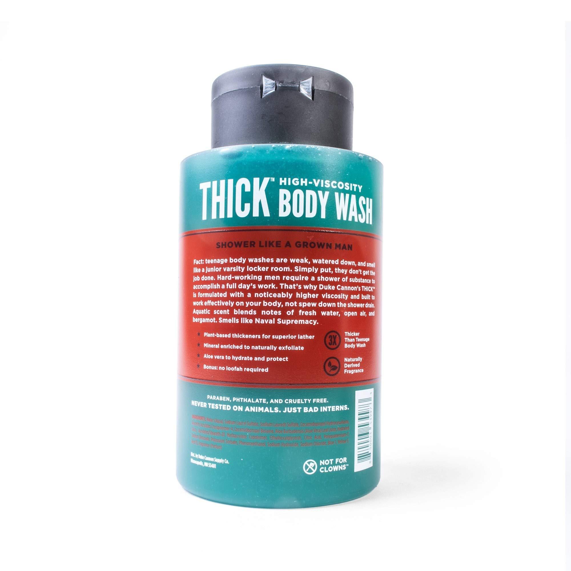 Duke Cannon Supply Co. Duke Cannon Supply Co. THICK High-Viscosity Body Wash for Men - Smells Like Naval Supremacy, 17.5 Fl Oz