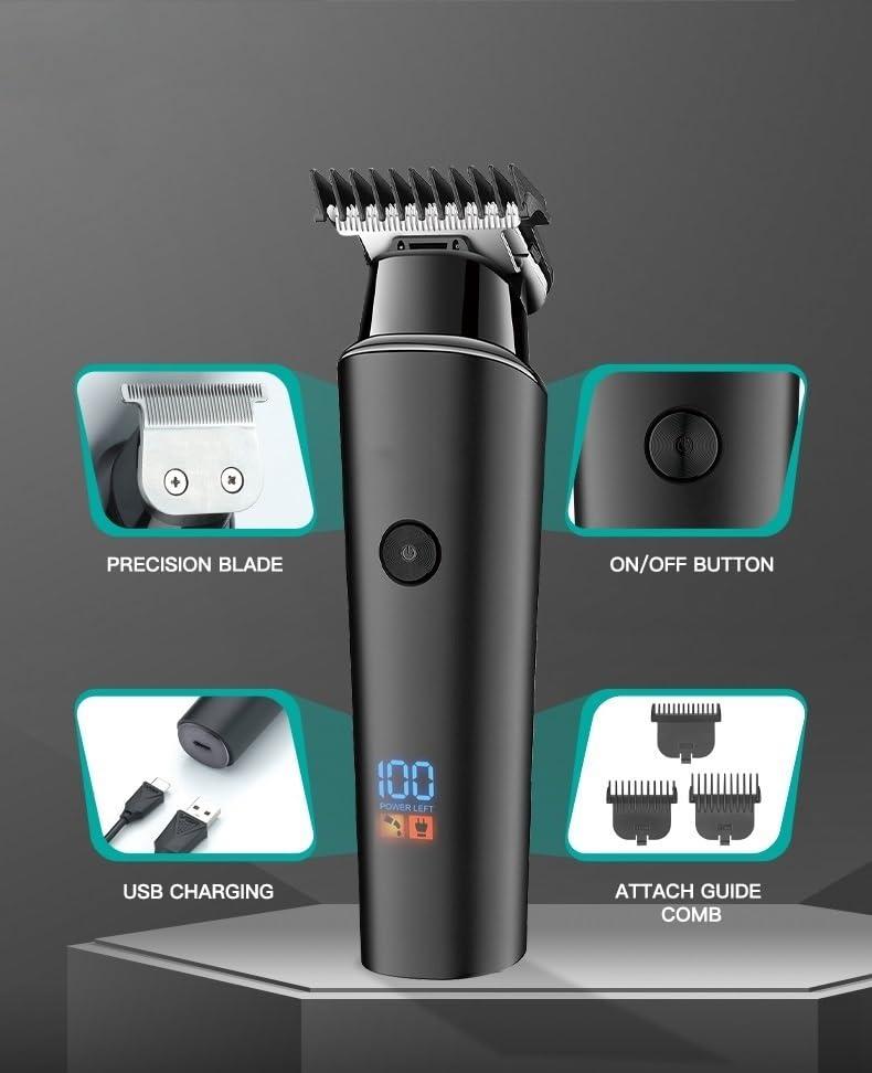 DESIAR DESIAR Hair Clippers,Beard Trimmer for Men, Hair Trimmer 0mm Hair Clipper LED Display Hair Cutting Machine Professional Electric Rechargeable 0mm Trimmer for Men