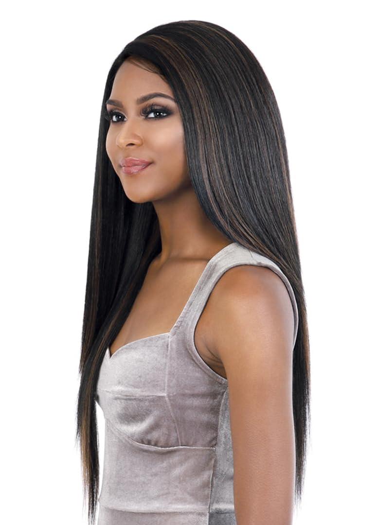 Motown Tress Motown Tress Glam Touch Invisible Lace Deep Part Wig with Baby Hair HBL.FREE26 (F1B/30)