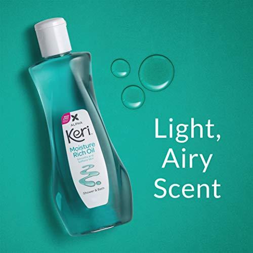 Keri Keri Moisture Rich Shower Bath Oil, Clear, 8 Ounce