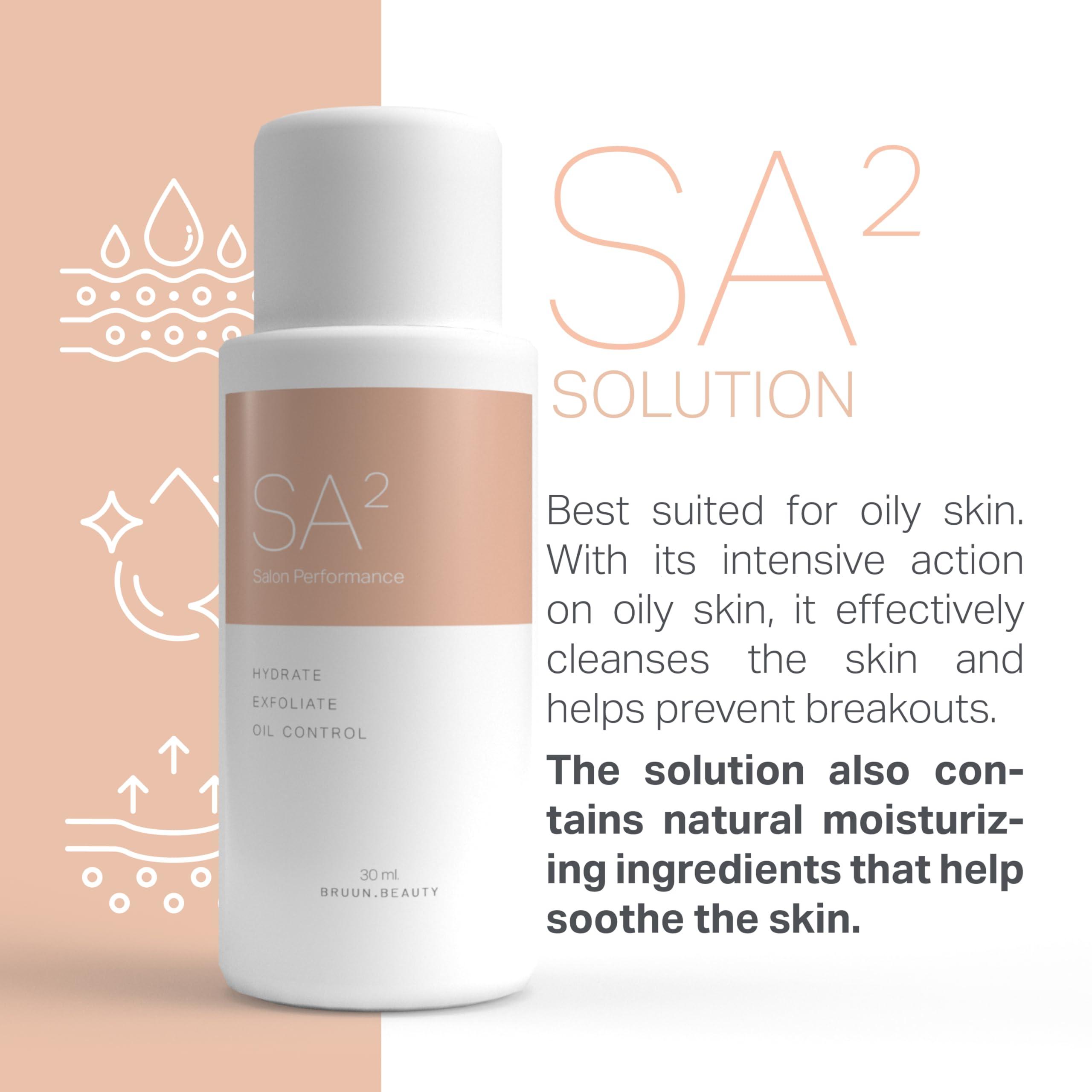 BRUN BRUN Facial Machine Concentrated Serums for Facial Cleansing A Pack of 30 ml 3 Aqua Peeling Solution AS1, SA2, and AO3 Skin Care Solution Vacuum Face Cleaning Jet for Home and Spa