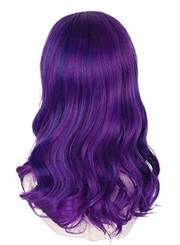 SHANFEIYU SHANFEIYU Anime women Purple and Blue Wig Halloween Fancy Dress Costume Wigs