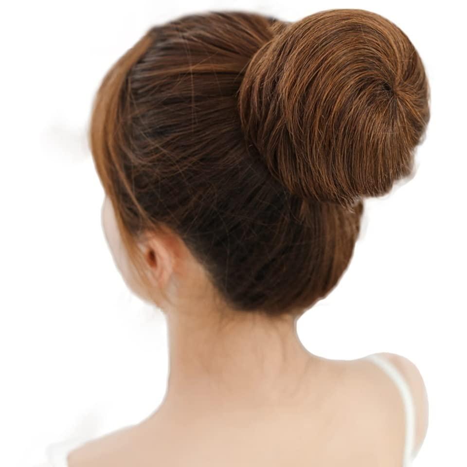 UNNS UNNS Hair Bun Clip Synthetic Fiber Hair Extensions Bun Donut Bun Wig Clip Ballet Bun Claw Clip Bun Hair Pieces Women\'s Hair Accessories Synthetic Hair (Color : A)