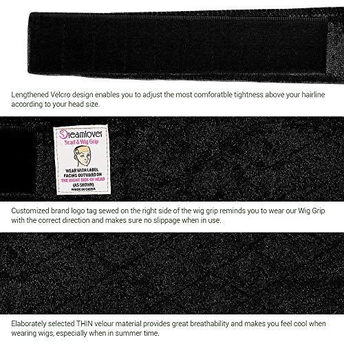 Dreamlover Dreamlover Wig Grip Band for Women, Black