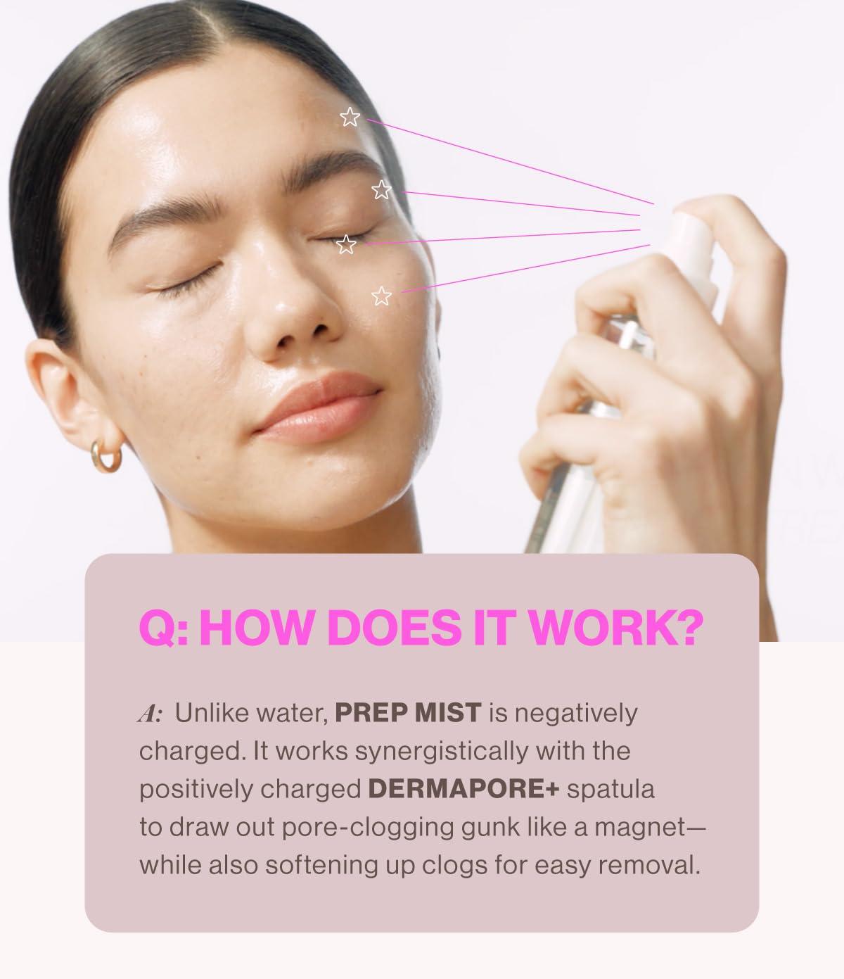 DERMAFLASH DERMAFLASH DERMAPORE+ Prep Face Mist, Mineral Facial Cleanser & Pore Minimizer for Face, 30ml