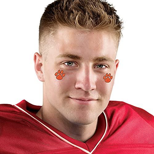 Anderson's Anderson\'s Red Glitter Paw Body Decals Set, 100 per Package, Tattoos, Cheek Cheers, Eyeblacks, Fan Gear, Sports Fan Gear,School Spirit, Football Cheerleader Accessories, Homecoming