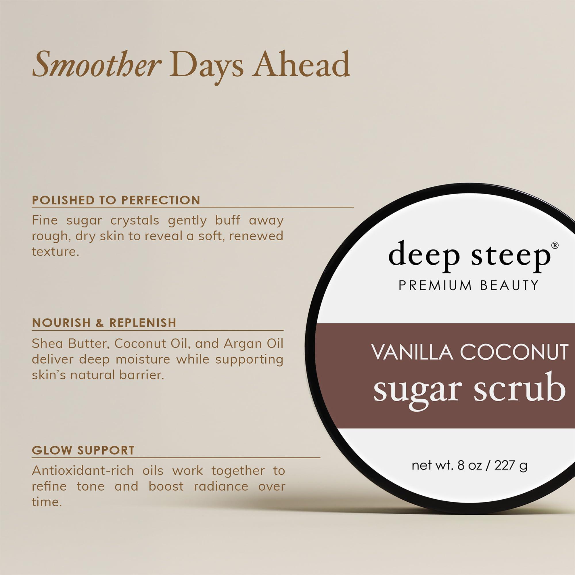 Deep Steep DEEP STEEP Brown Sugar Vanilla Sugar Scrub, 8 OZ