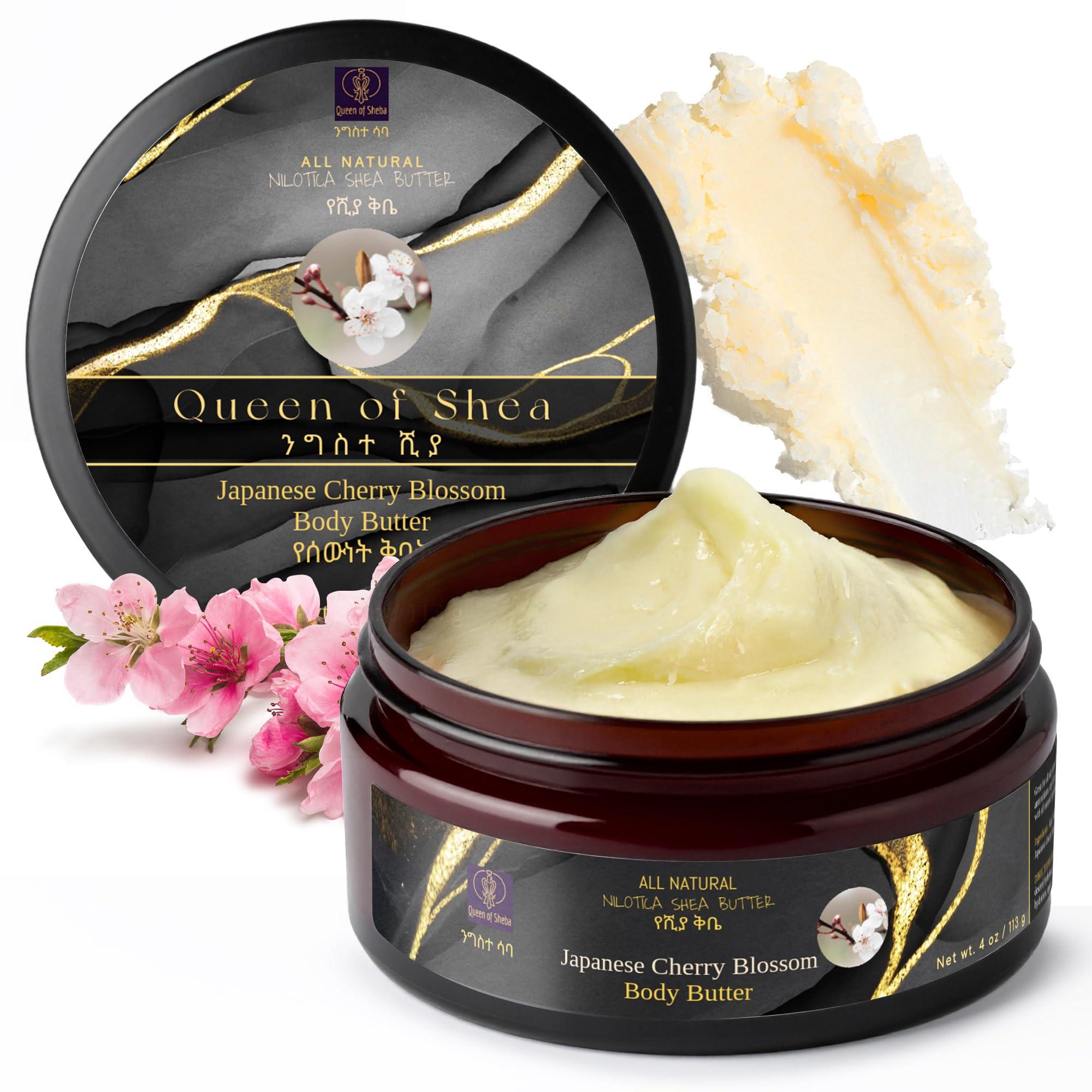 Queen of Shea Queen of Shea East African Nilotica Shea Butter (2 oz, Japanese Cherry Blossom)