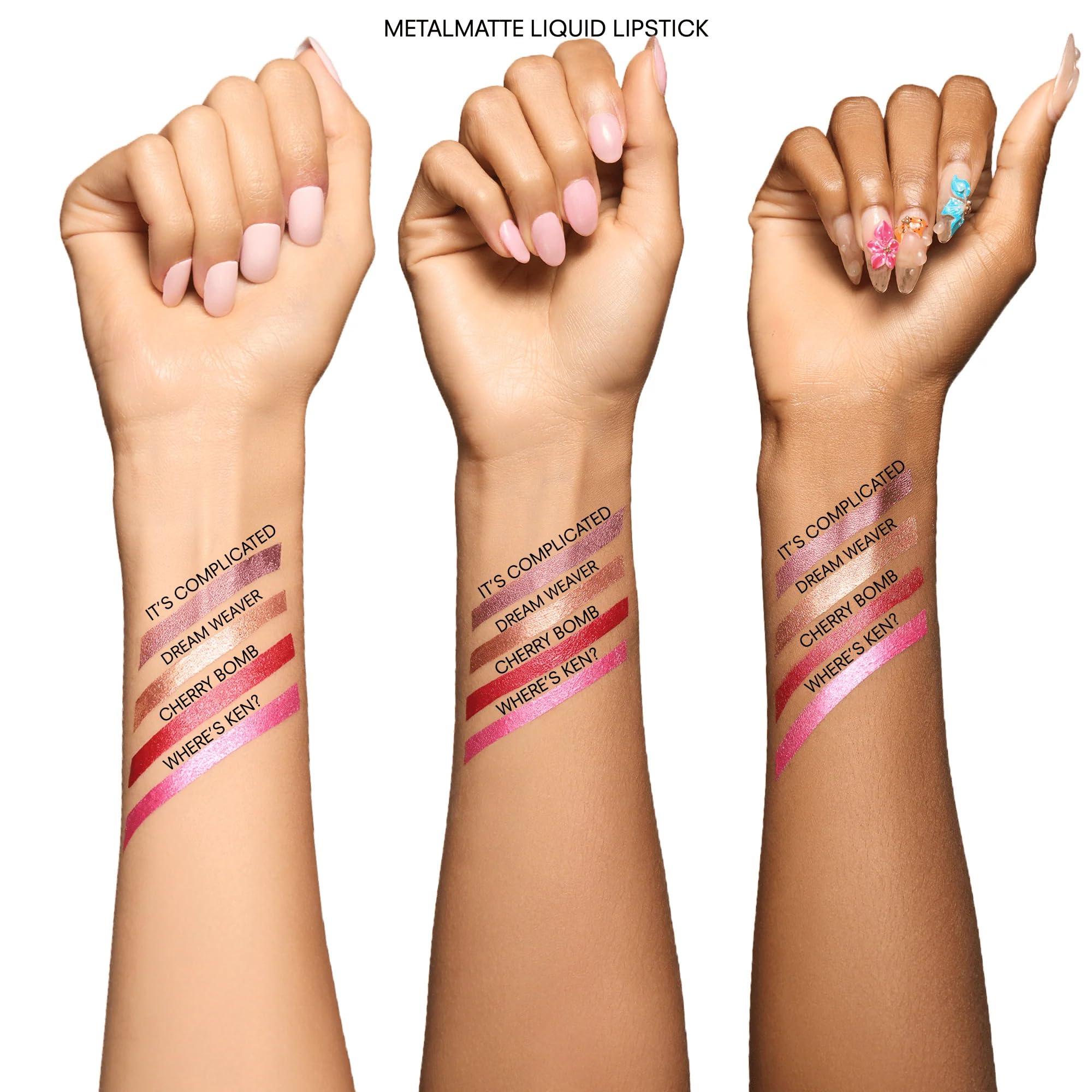 Gerard Cosmetics Gerard Cosmetics Metal Matte Liquid Lipstick Dreamweaver, Nude Pink Lipstick with Matte Metallic Finish, Long Lasting Nude Lipstick, Hydrate and Nourish Lips, Cruelty Free & Made in the USA