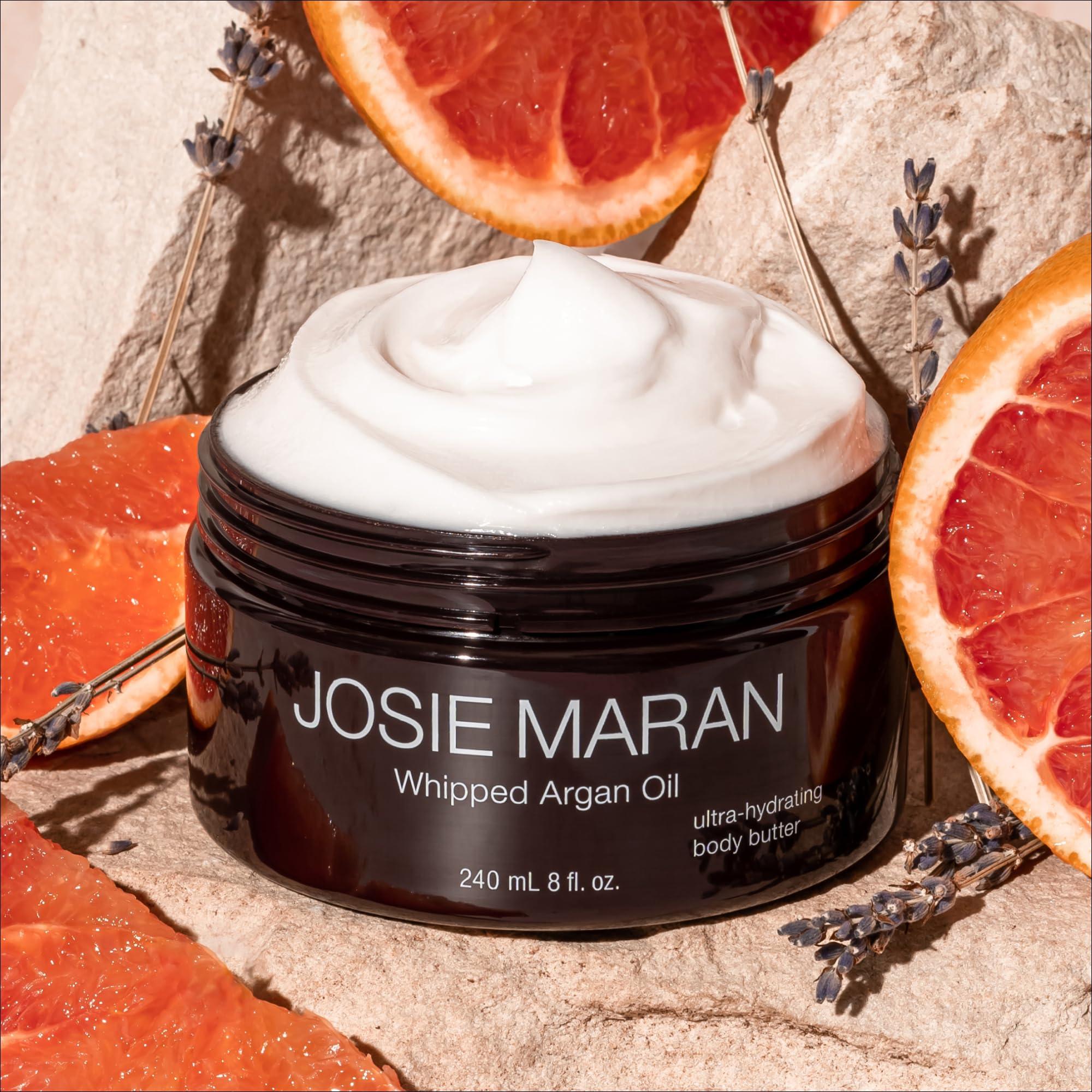 Josie Maran Josie Maran Whipped Argan Oil Body Butter - Hydrate, Soften & Revitalize Skin with Argan Oil, Shea Butter, Avocado Oil & Fatty Acids - Dry Skin Body Moisturizer - Lavender Citrus (8 fl oz / 236 ml)
