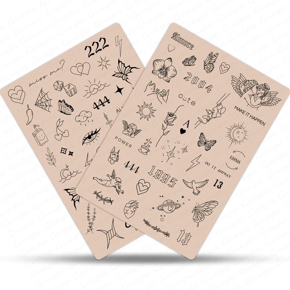 Rasmet 3PCS Rasmet Silicone Tattoo Training Pad 1.5mm Thickness Double Sided Pre-printed Gray Design Fine Line Tiny Tattoo Practice Skin for Tattoo Line Practice Tattoo Shading