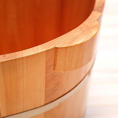 JHDPH JHDPH Wood Foot Bath Bucket Pedicure Barrel Footbath, Foot Washing Barrel, Solid Wood Foot Soaking Barrel Bucket, Foot Bath Barrel