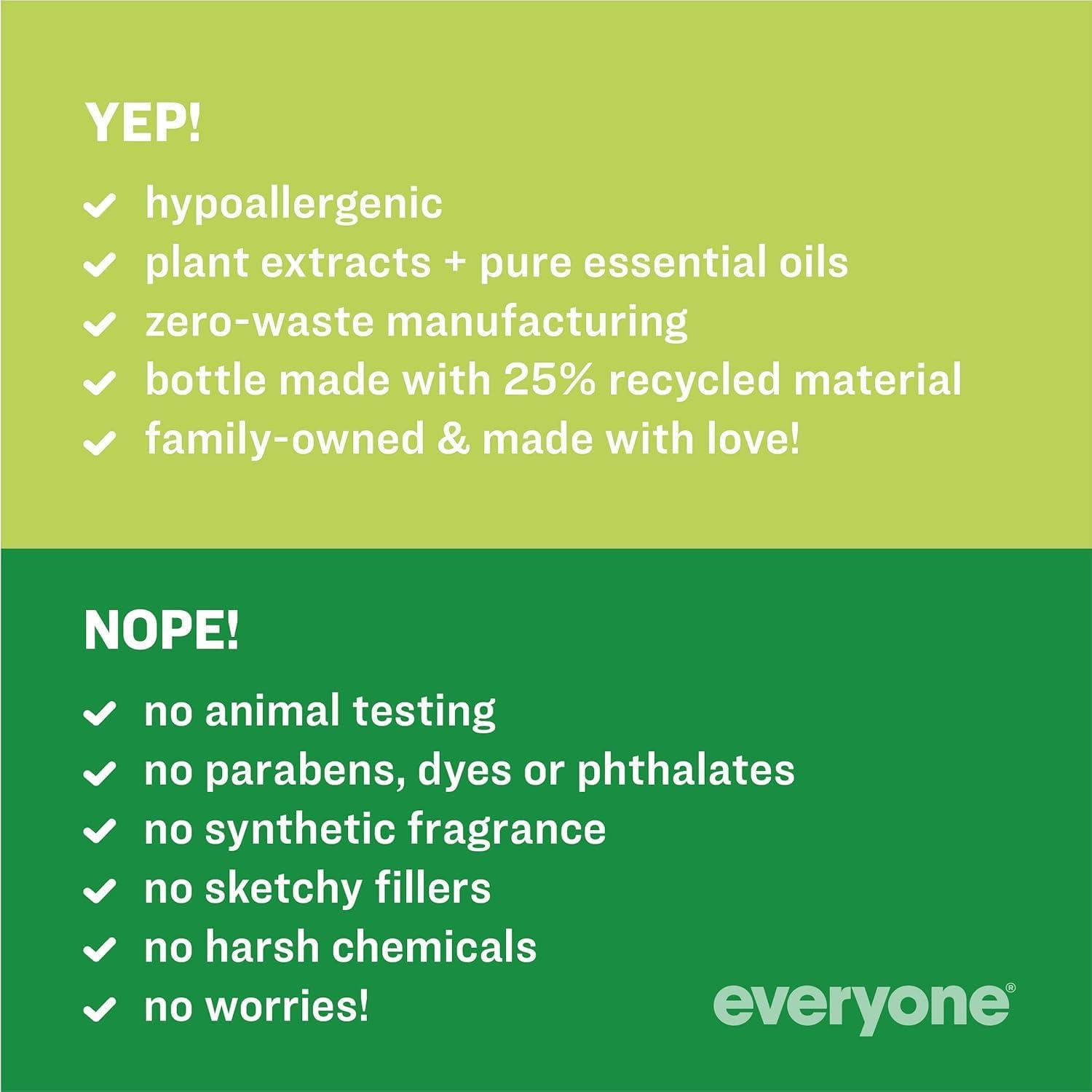 EO Everyone 3-in-1 Kids Soap, Body Wash, Bubble Bath, Shampoo, 32 Ounce (Pack of 4), Tropical Coconut, Coconut Cleanser with Plant Extracts and Pure Essential Oils