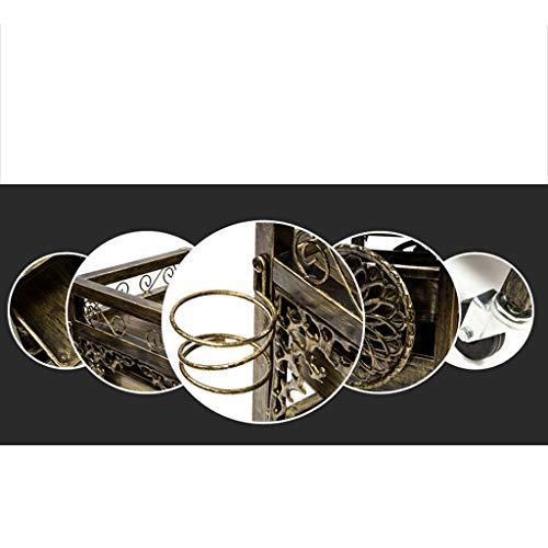 ZY Salon Trolley Retro Salon Hairdressing Trolley, Hairdresser Barber Beauty Storage Hair Spa Roller Tool Cart, Salon Tray with 4 Pullout Drawers