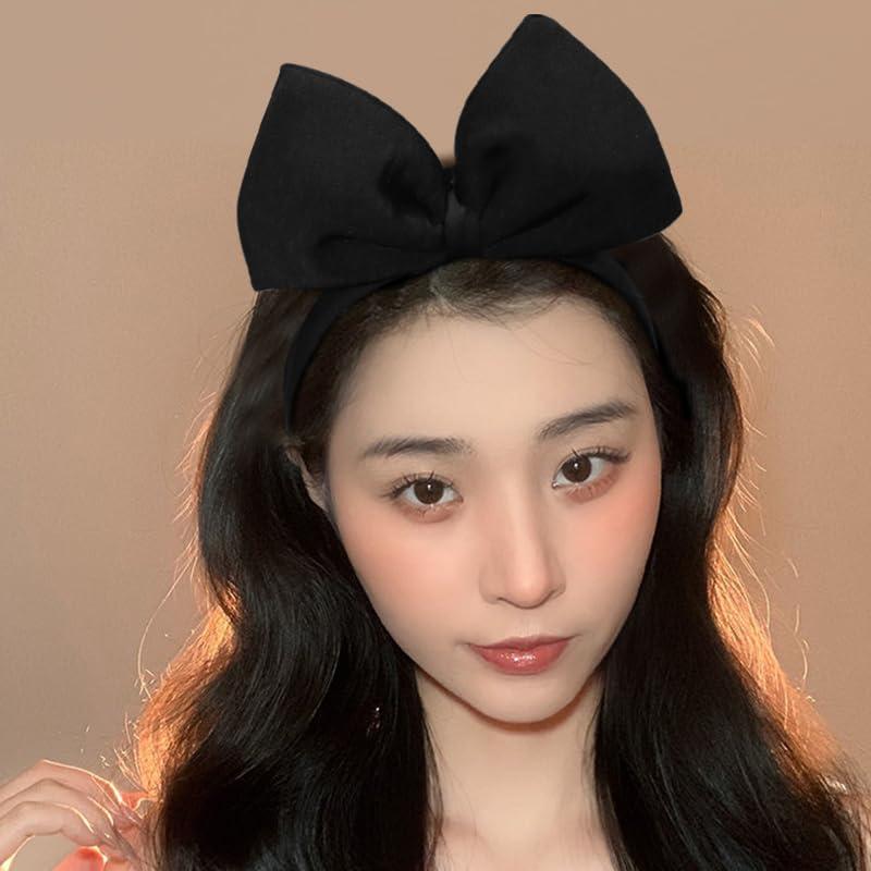 MXXGMYJ MXXGMYJ Hair Bows and Headbands Set - Cosplay Costume Accessories for Halloween, Christmas Party, Birthday Gifts for Girls, Teen Women - 1Pcs Black Bow