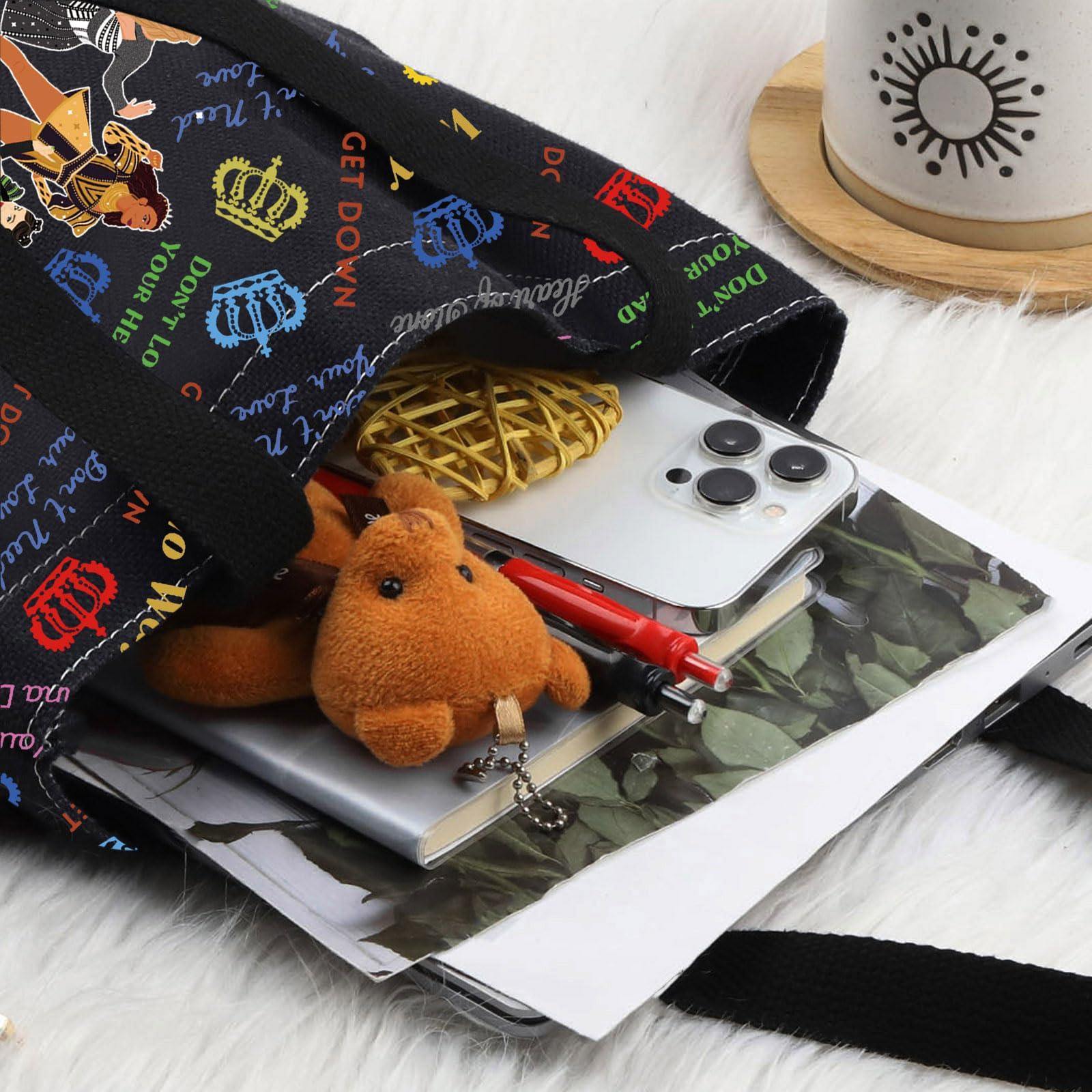 LEVLO LEVLO Broadway Queen Cosmetic Make Up Bag Gift For Musical Theater Lover Six Queen Musical Make Up Zipper Pouch Bag For Wome (Six Queen F BT)