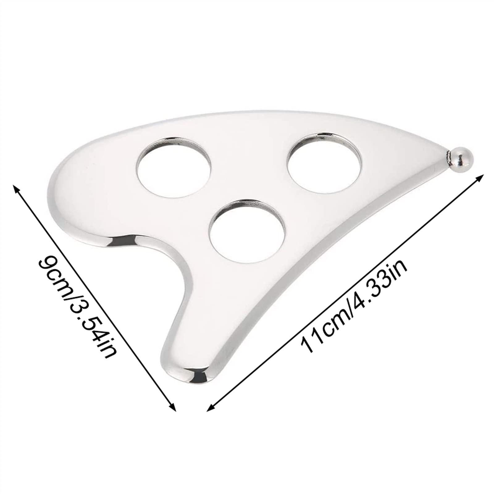 BAWHO Stainless Steel Body Scraper Gua Sha Skin Scraping Board Face Neck Back Beauty Massage Plate Relieve Pain Care Tools 1Pcs