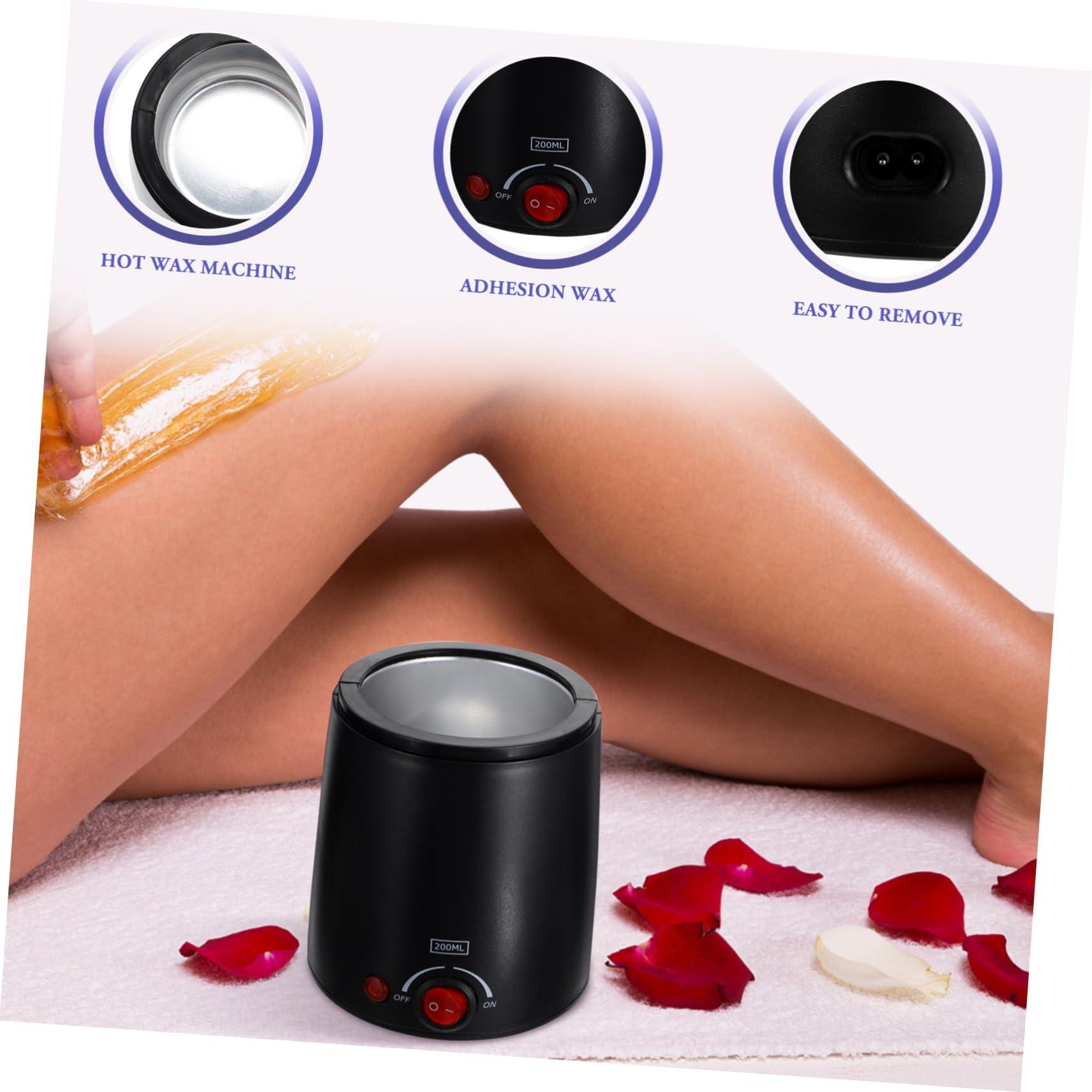 Angoily Angoily Portable Warmer Machine Hair Removal Heater Electric for Brazilian Underarms Chest Bikini Face Eyebrow Arms Legs US Plug