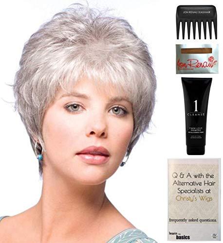 Noriko & Christy's Wigs Bundle - 5 items: DREW by Noriko Wig, Christy's Wigs Q & A Booklet, Wig Shampoo, Wig Cap & Wide Tooth Comb - Color: MOCHACCINO-R