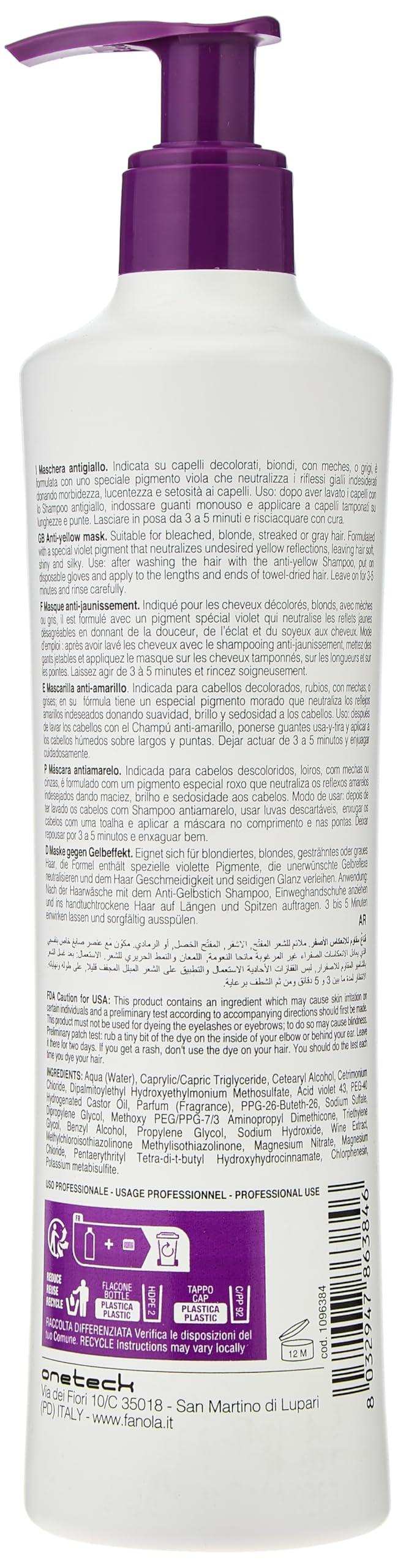 Fanola Fanola No Yellow Shampoo Bundle with No Yellow Mask