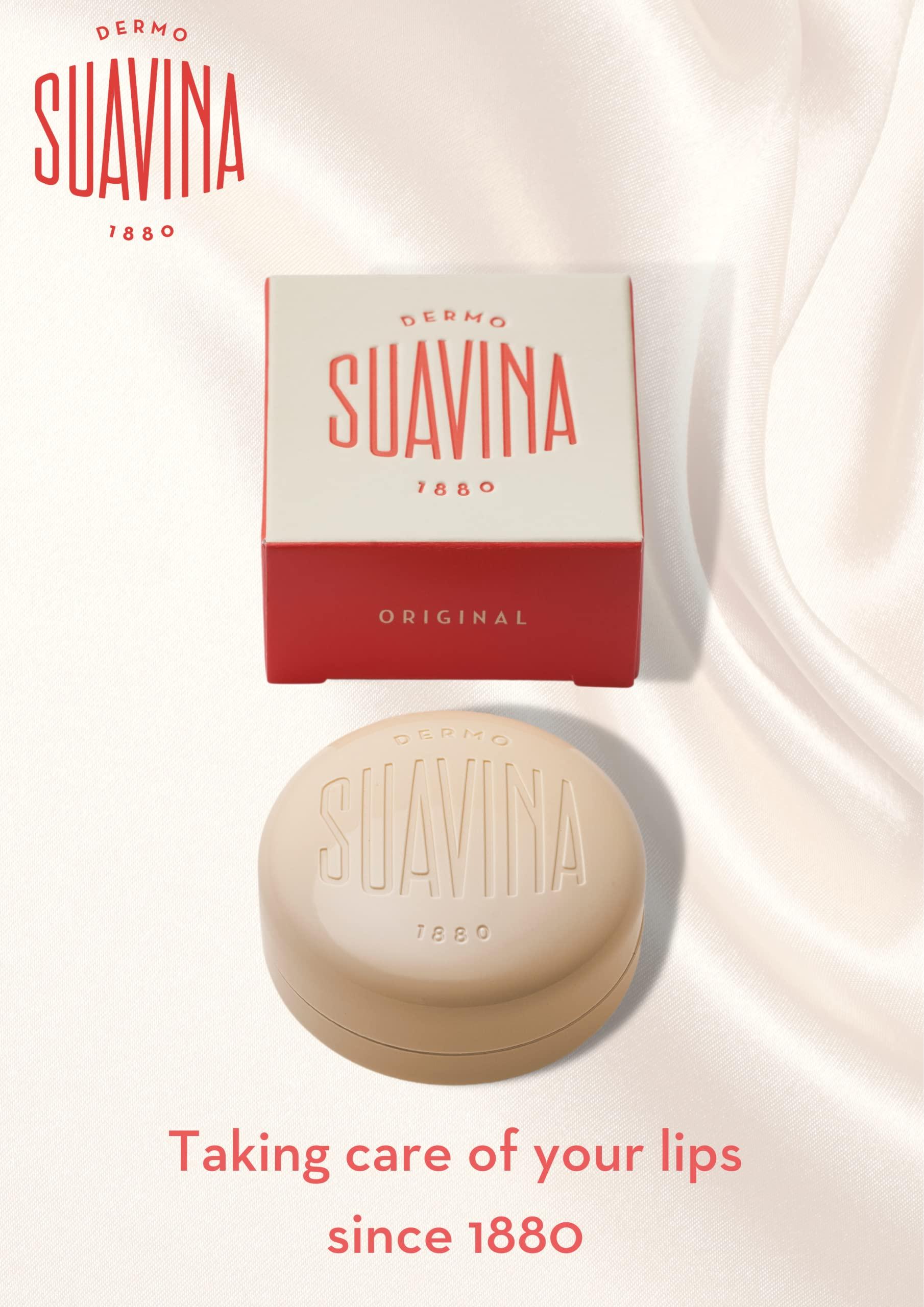 DERMO SUAVINA 1880 DERMO SUAVINA 1880 Lip Balm Moisturizer for Cracked and Dry Lips with Natural Ingredients Lip Care for Cold and Hot Weather Pack of 1(Original 0.3oz)