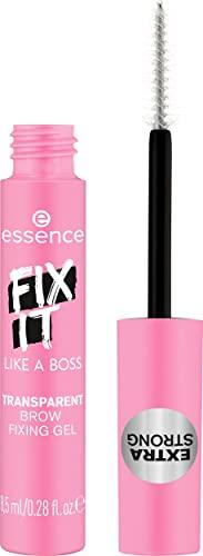 essence cosmetics essence | Fix It Like A Boss Transparent Brow Fixing Gel | Long Lasting, Fast Drying Brow Sculpting Gel | Free From Oil, Parabens, & Microplastic Particles | Vegan & Cruelty Free