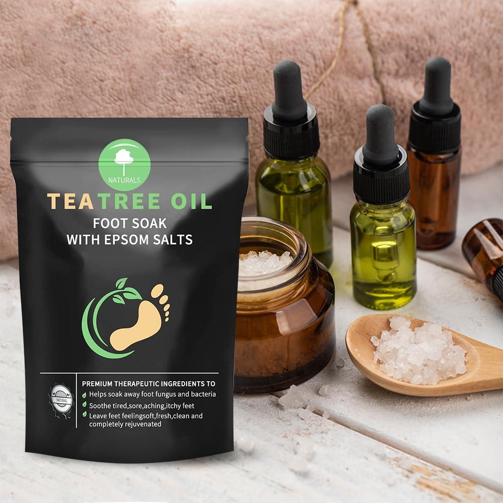 RIGHTMELL Natural Foot Soak Salt - Foot Treatment Soothes Athletes' Feet, Relieves Foot Odor and Ttchiness -9 Ounce