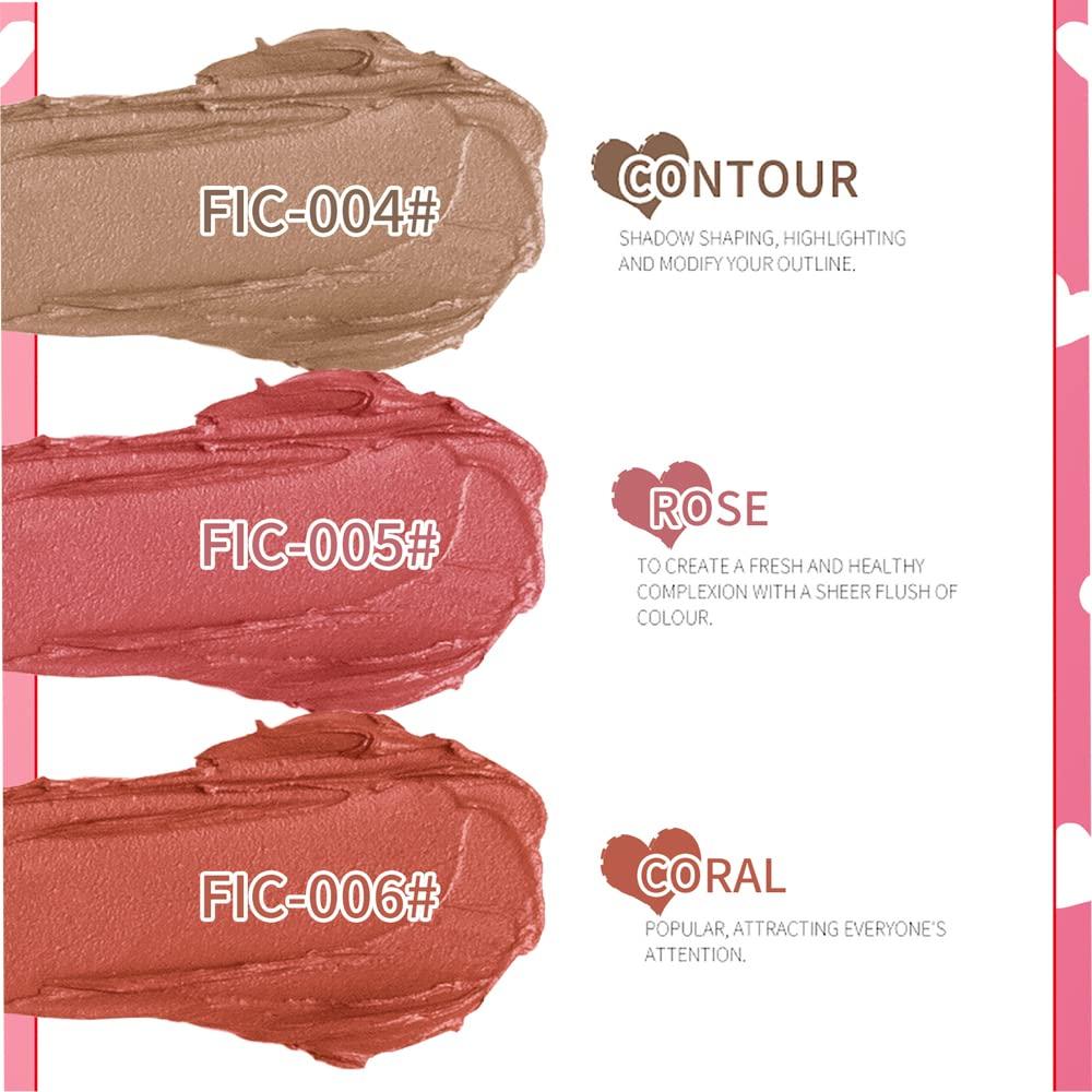 Yeweian Yeweian Contour Stick, Face Concealer Stick, Bronzer Facial Repair 3D Wonder Stick Face Body Shading Stick Cream04 Contour