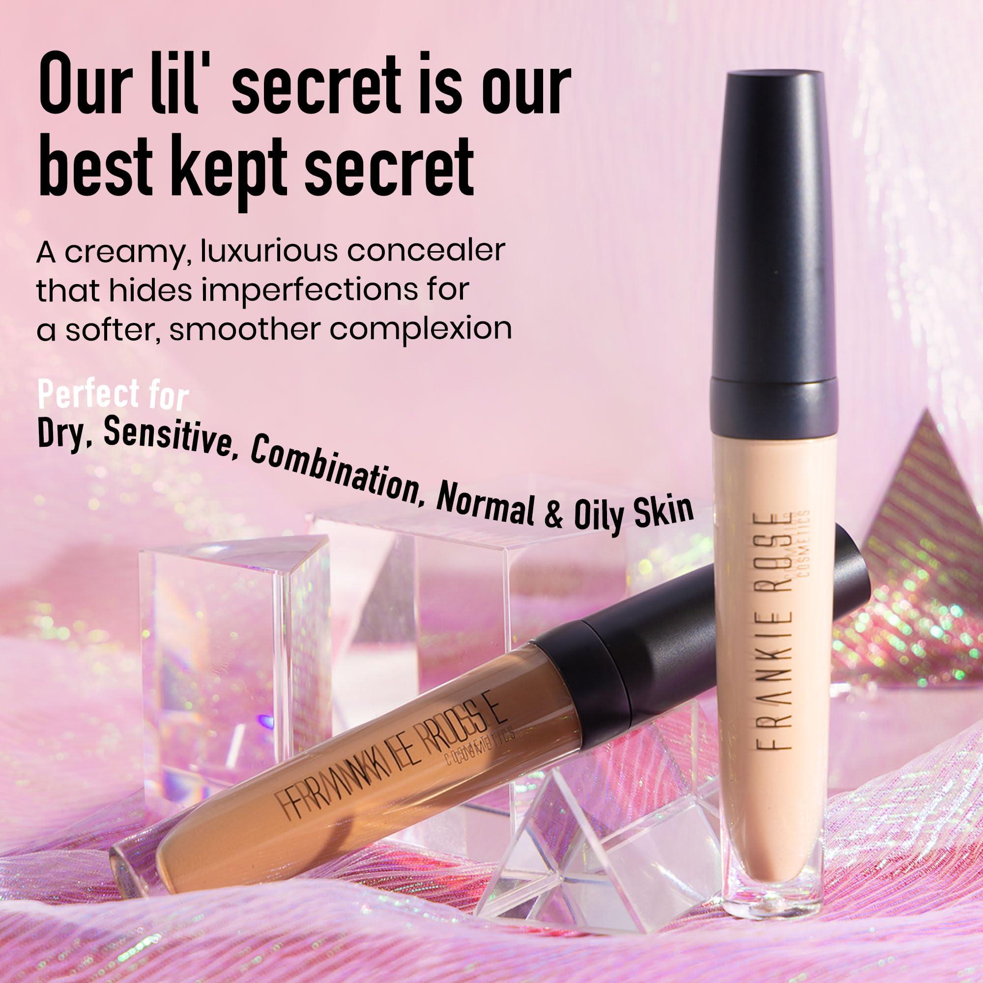 Frankie Rose Cosmetics Frankie Rose Cosmetics Our Lil' Secret Concealer Sweat-Proof & Matte Under Eye Concealer, Long Lasting Full Coverage For Fine Lines, Dark Circles & Hide Imperfections - Chai