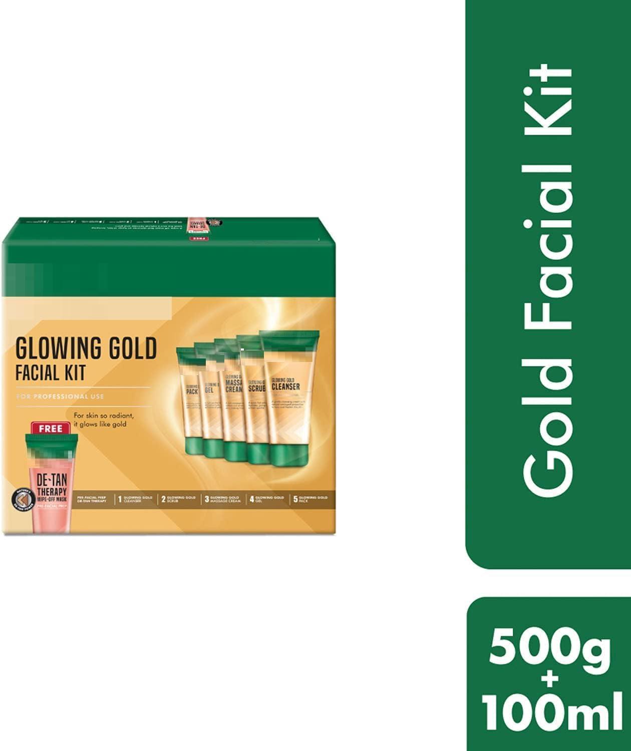 Generic Glowing Gold Facial Kit 3, White, 500g