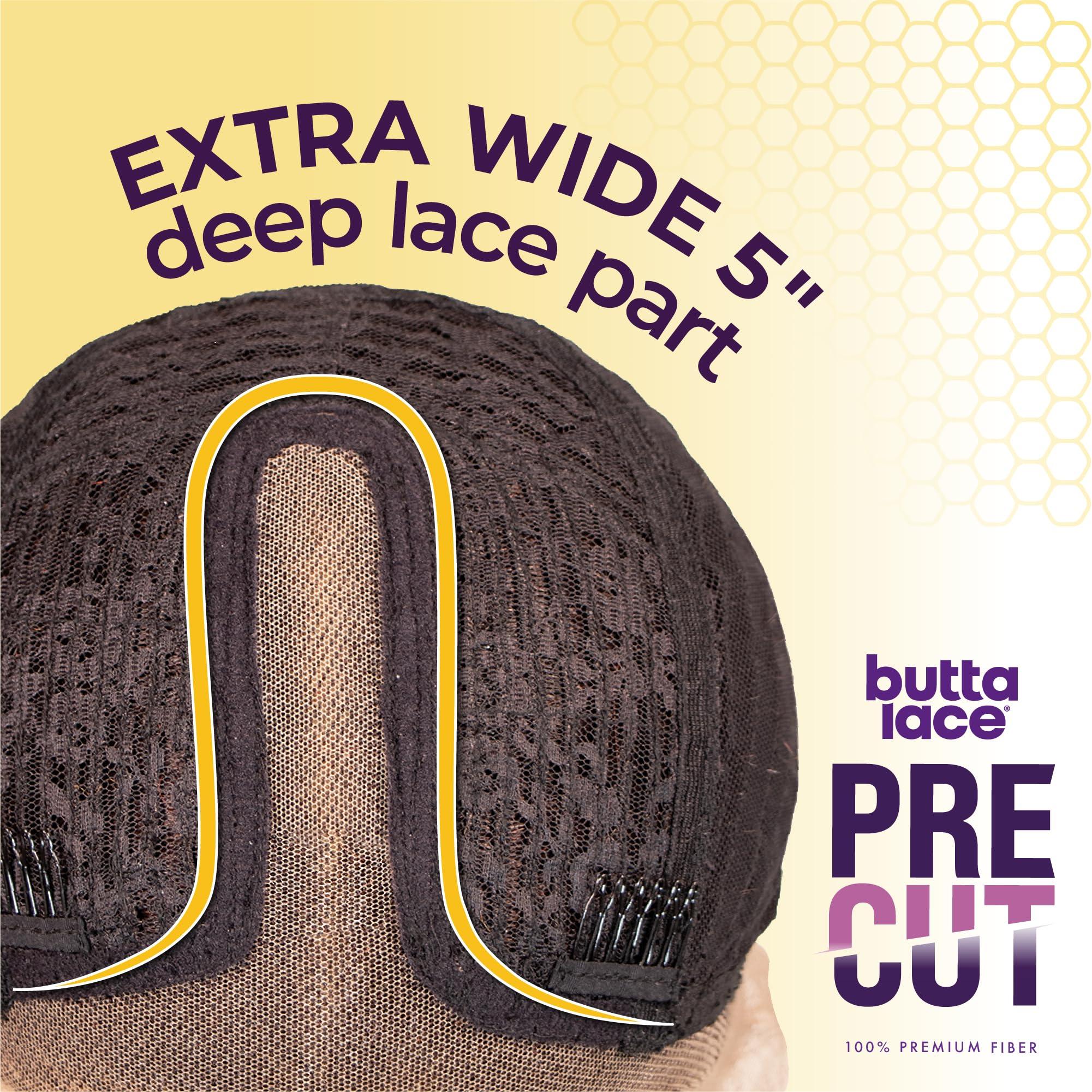 Sensationnel Sensationnel Butta lace precut wigs - unit 1 glueless extra wide 5 inch deep parting synthetic pre tweezed smaller knot hairline (SH/HONEY)
