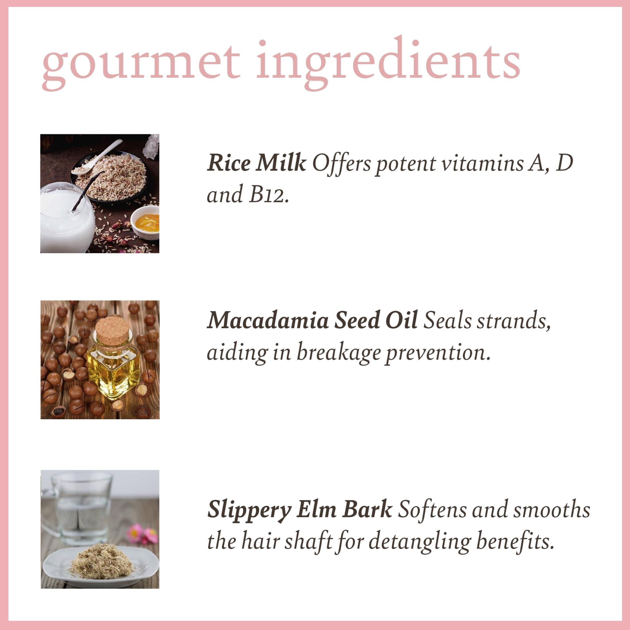 Camille Rose Camille Rose Curl Love Moisture Milk Leave-In Conditioner, with Rice Milk and Macadamia Oil to Soften, Smooth and Detangle Curly Hair, 8 oz