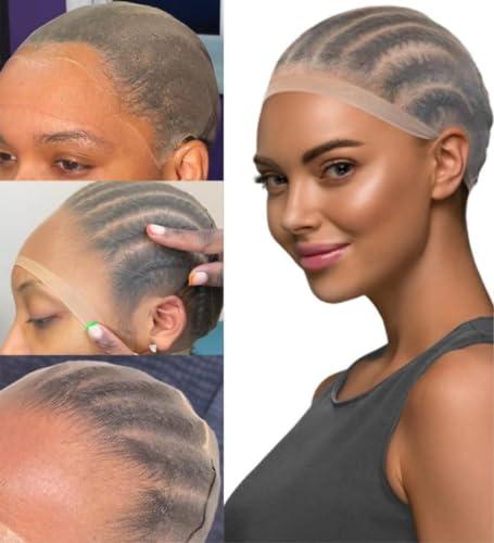 InsQueen InsQueen 12 Pieces HD Wig Caps for Women Thin and Transparent Wig Cap for Lace Front Wig Breathable High-Elastic Stretchy Stocking Nude Caps (12 Pieces/6 Pack)