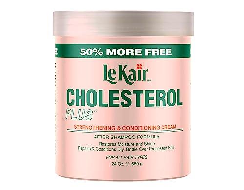 Le Kair Le Kair Cholesterol Plus Strengthening & Conditioning Cream, After Shampoo Formula 24 Oz - 4 Pack