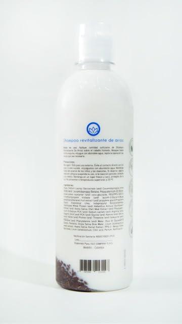 OL OL Shampoo Rice & Linseed | Shampoo Arroz & Linaza | for Stronger, Thicker and Longer Hair - Soft and Shine, Growth Shampoo | Vitamine E, Water Rice, Linseed, Oats.