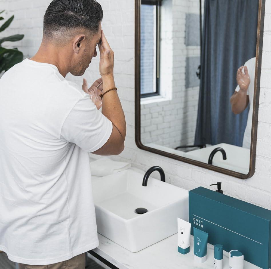 Only Skin Only Skin, Mens Face Moisturizer, Night Cream, Overnight Moisturizer (1.7 Ounce) - Anti Aging Nighttime Moisturizer, Creatine to Stimulate Collagen Production, Lactic Acid to Improve Skin Texture