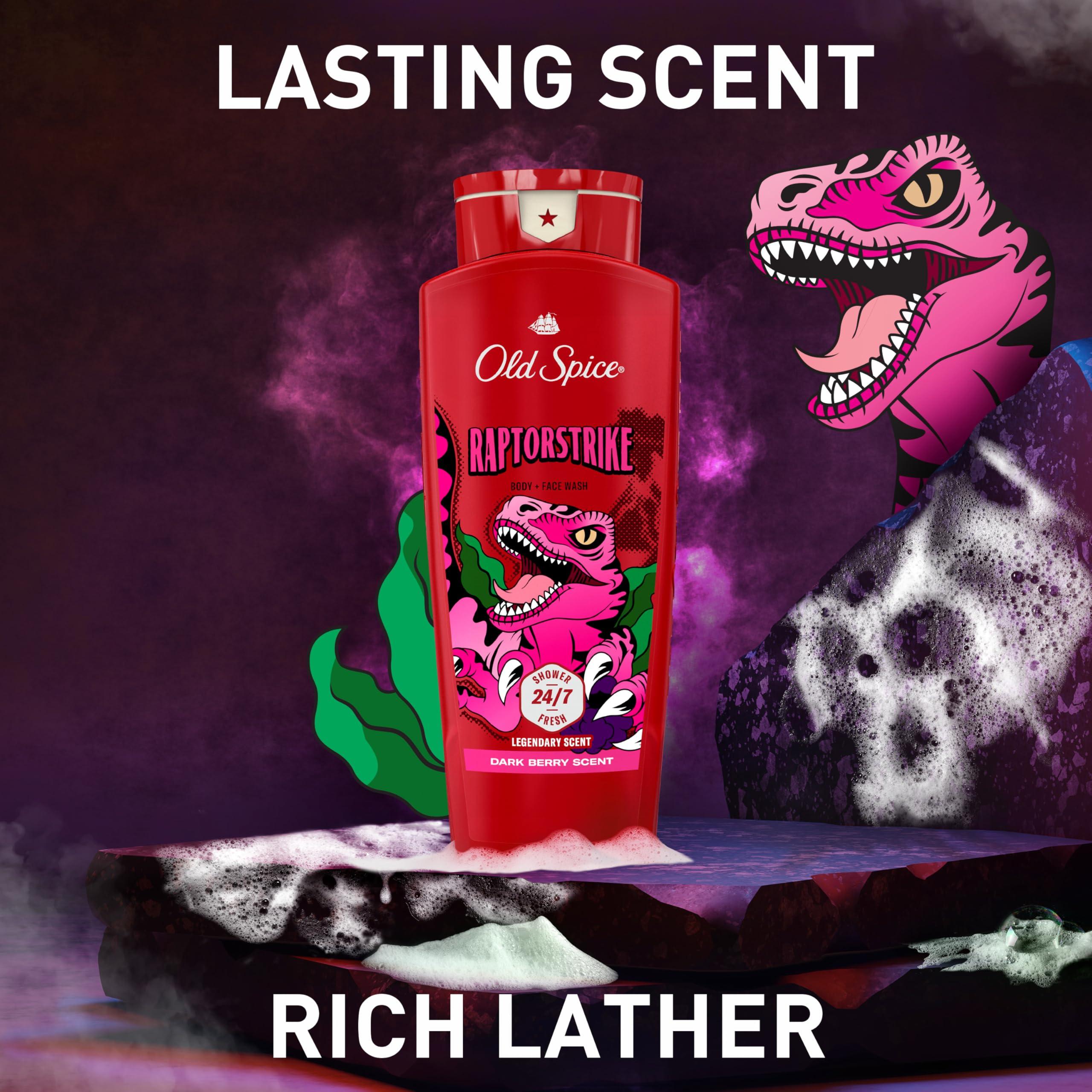 Old Spice Old Spice Body Wash for Men, Raptorstrike, Long Lasting Lather, 24.0 fl oz (Pack of 4)