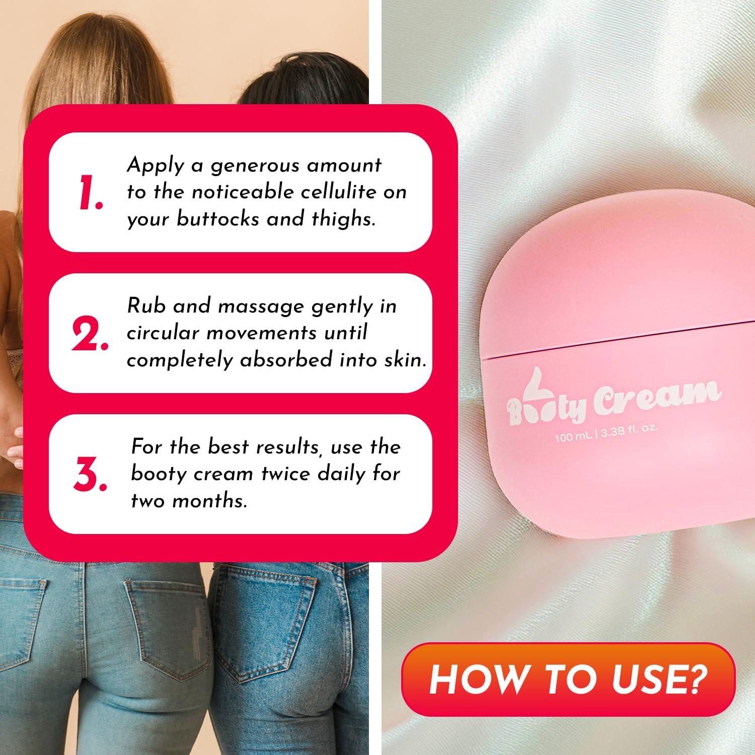 THUMBBUTTS Thumbbutts Booty Firming & Lifting Cream, Bum & Firm Cream for Women, Beauty Bum Cellulite Cream, Butt Firming & Tightening Cream, Firm & Lift Booty Cellulite Butt Mask