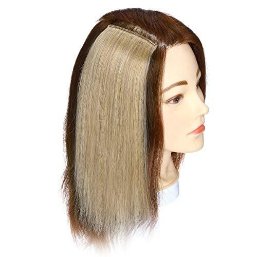 S-noilite S-noilite Clip in Hair Extensions for Short Hair 100% Real Human Hair 1PCS 2 Clips Clip in Hairpieces For Women with Thinning Hair Add Hair Volume 15g 10Inch-Natural Blonde