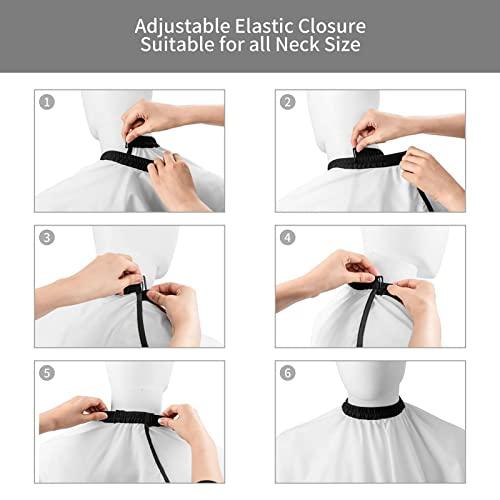 MLIANCEN Custom Barber Cape Hairdresser Cape, Add Your Photo Text Logo Personalized Barbershop Salon Cape for Men, Customized Hair Cutting Cape for Home Salon Barbershop