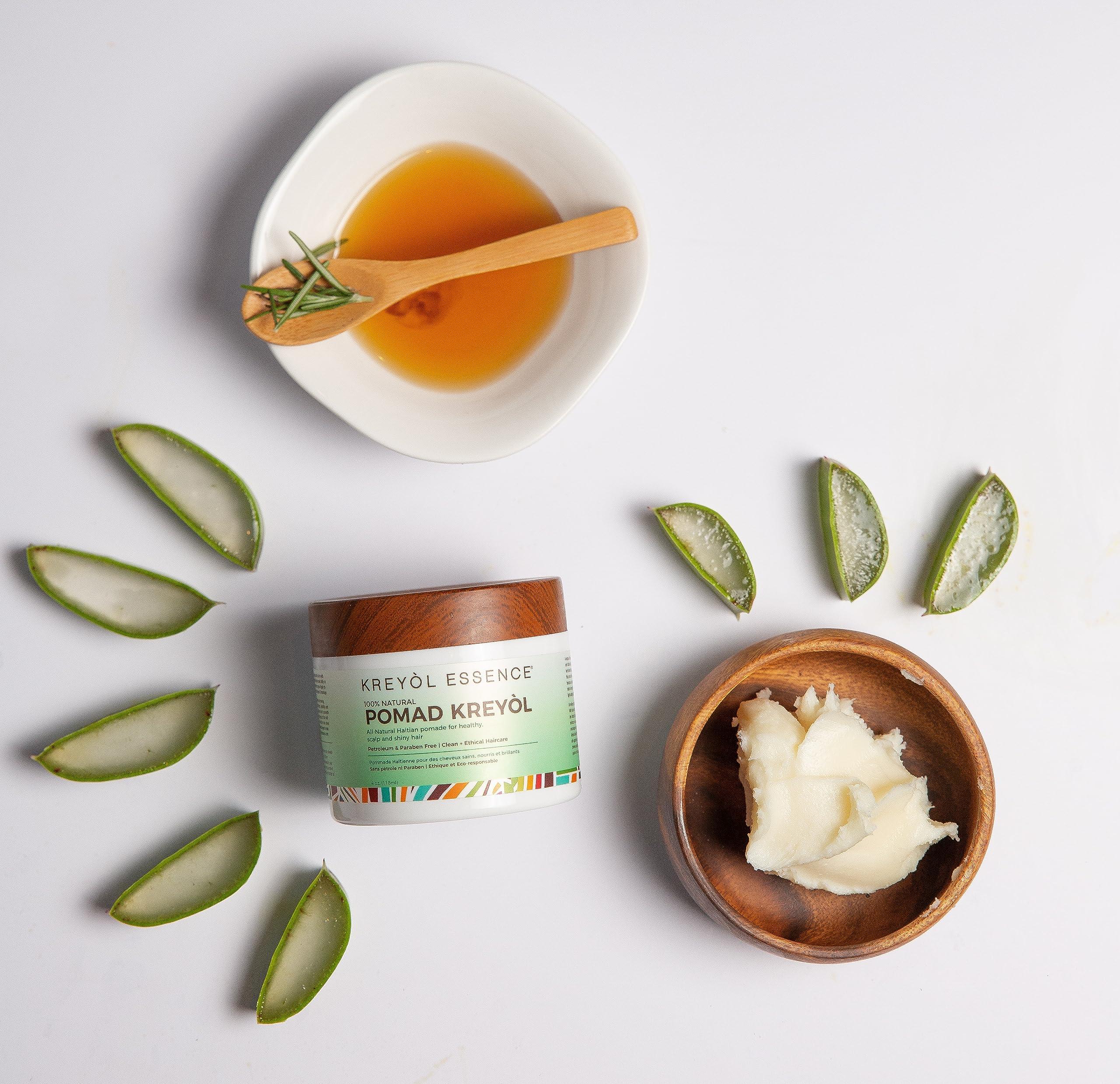 KREYÒL ESSENCE Kreyol Essence - Scalp Care POMAD, Detox + Treat, Rosemary Peppermint 4 Oz, Natural, Paraben Free, Healthy Scalp, Hair Care